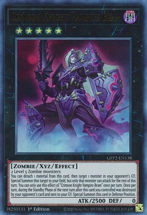 Crimson Knight Vampire Bram [GFP2-EN138] Ultra Rare - Trinity Hobby
