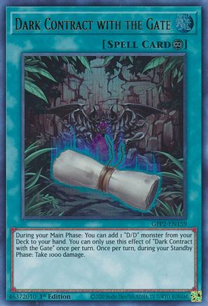 Dark Contract with the Gate [GFP2-EN159] Ultra Rare - Trinity Hobby