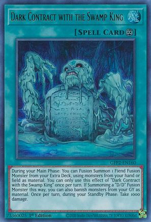 Dark Contract with the Swamp King [GFP2-EN160] Ultra Rare - Trinity Hobby