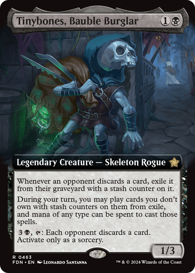 Tinybones, Bauble Burglar (Extended Art) [Foundations] - Trinity Hobby