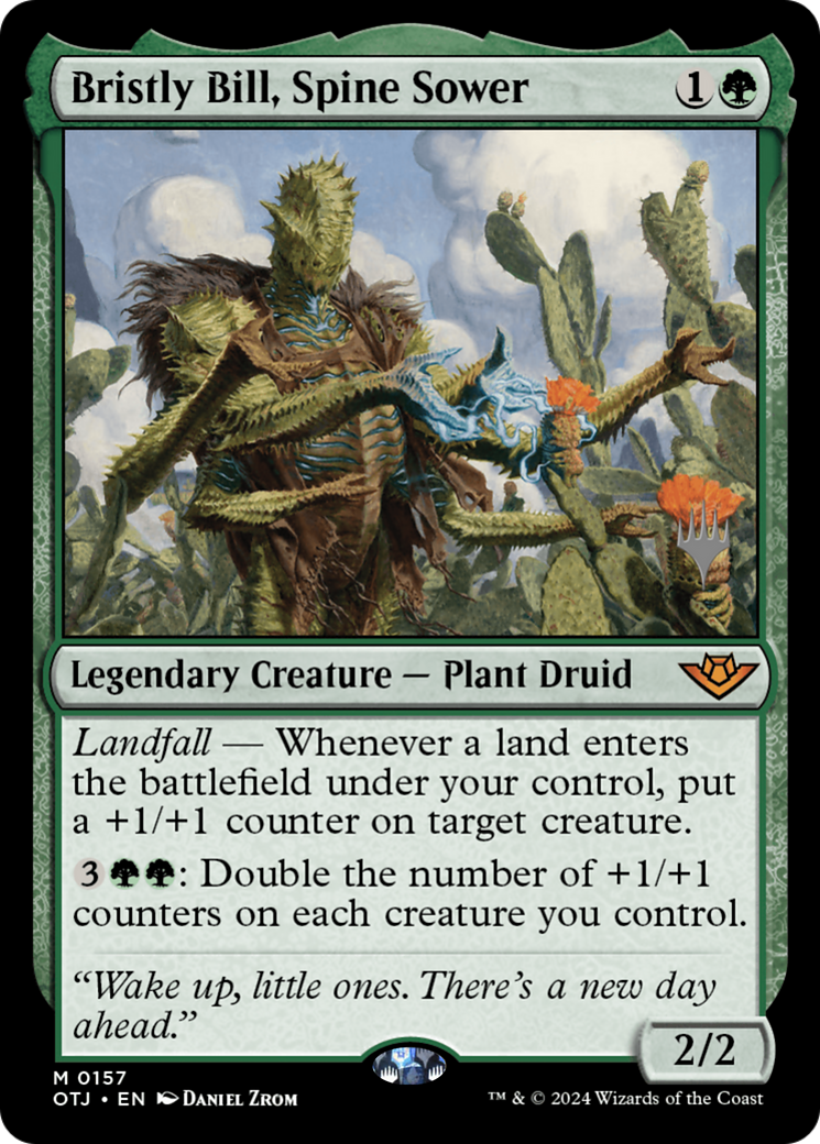 Bristly Bill, Spine Sower (Promo Pack) [Outlaws of Thunder Junction Promos] - Trinity Hobby