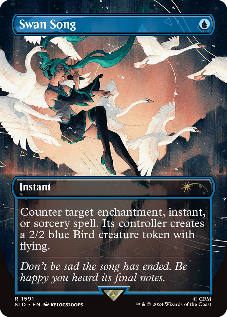 Swan Song (1591) (Rainbow Foil) [Secret Lair Drop Series] - Trinity Hobby