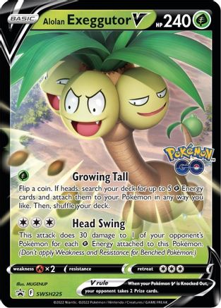 Alolan Exeggutor V (SWSH225) [Sword & Shield: Black Star Promos] - Trinity Hobby