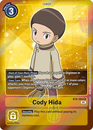 Cody Hida [BT8-089] (Alternative Art - Box Topper) [New Awakening] - Trinity Hobby
