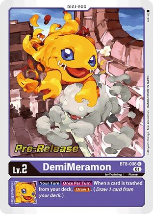 DemiMeramon [BT8-006] [New Awakening Pre-Release Cards] - Trinity Hobby