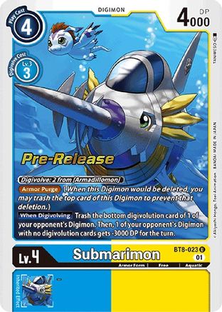 Submarimon [BT8-023] [New Awakening Pre-Release Cards] - Trinity Hobby