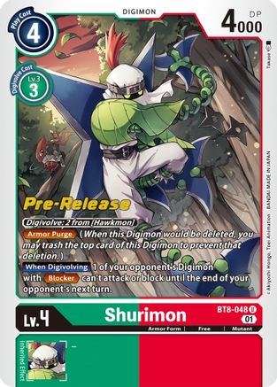 Shurimon [BT8-048] [New Awakening Pre-Release Cards] - Trinity Hobby