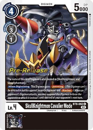 SkullKnightmon: Cavalier Mode [BT8-062] [New Awakening Pre-Release Cards] - Trinity Hobby
