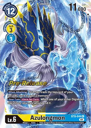 Azulongmon [BT8-044] [New Awakening Pre-Release Cards] - Trinity Hobby