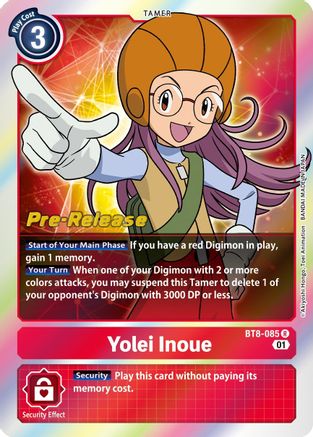 Yolei Inoue [BT8-085] [New Awakening Pre-Release Cards] - Trinity Hobby