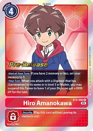 Hiro Amanokawa [BT8-086] [New Awakening Pre-Release Cards] - Trinity Hobby
