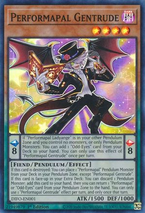 Performapal Gentrude [DIFO-EN001] Super Rare - Trinity Hobby