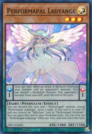 Performapal Ladyange [DIFO-EN002] Super Rare - Trinity Hobby
