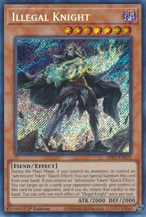 Illegal Knight [DIFO-EN023] Secret Rare - Trinity Hobby