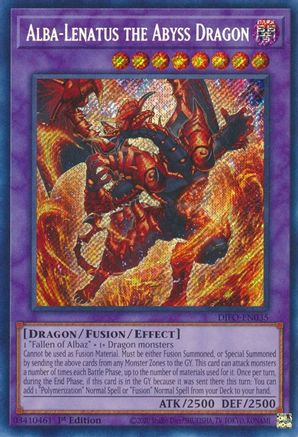Alba-Lenatus the Abyss Dragon [DIFO-EN035] Secret Rare - Trinity Hobby