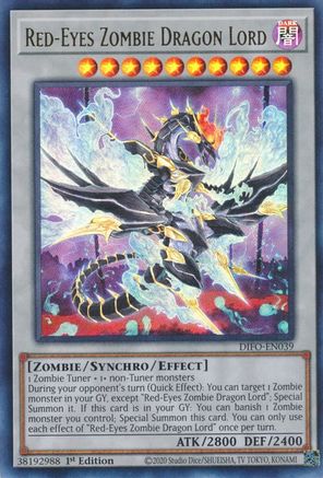 Red-Eyes Zombie Dragon Lord [DIFO-EN039] Ultra Rare - Trinity Hobby