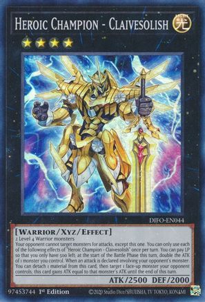 Heroic Champion - Claivesolish [DIFO-EN044] Super Rare - Trinity Hobby
