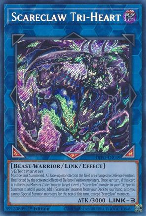Scareclaw Tri-Heart [DIFO-EN049] Secret Rare - Trinity Hobby