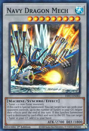Navy Dragon Mech [DIFO-EN082] Super Rare - Trinity Hobby