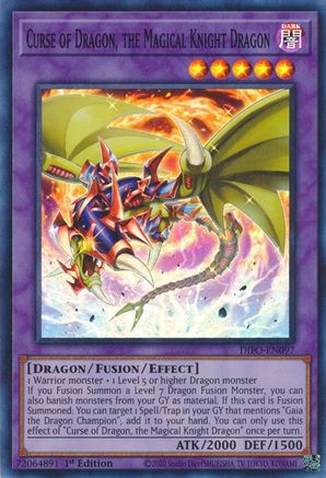 Curse of Dragon, the Magical Knight Dragon [DIFO-EN097] Super Rare - Trinity Hobby