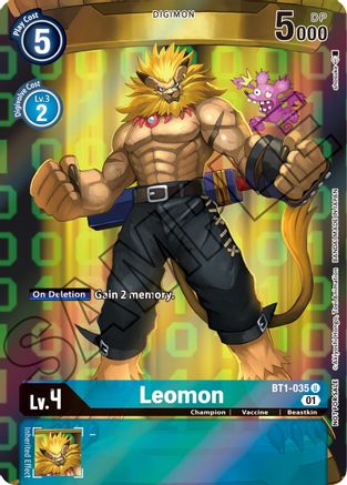 Leomon [BT1-035] (Tamer's Card Set 1) [Release Special Booster Ver.1.0] - Trinity Hobby