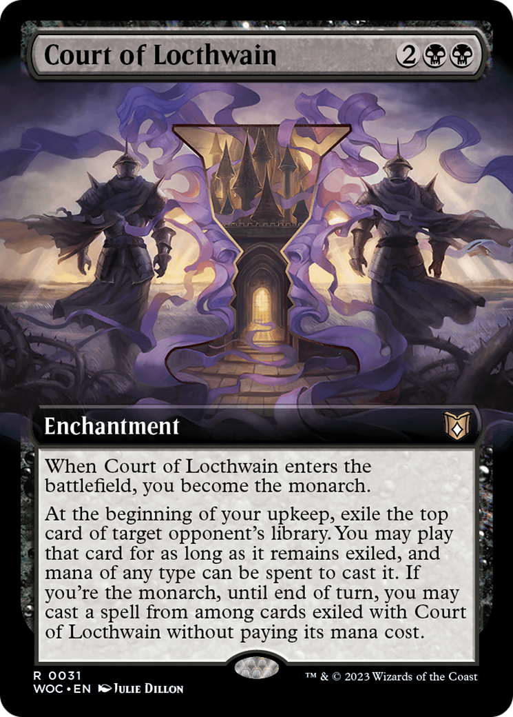 Court of Locthwain (Extended Art) [Wilds of Eldraine Commander] - Trinity Hobby