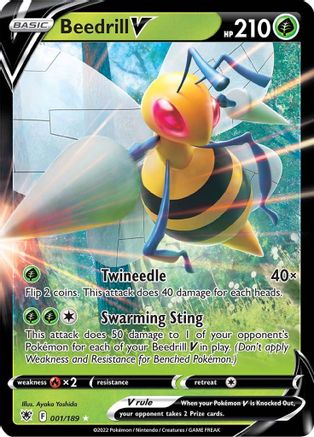 Beedrill V (001/189) [Sword & Shield: Astral Radiance] - Trinity Hobby