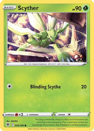 Scyther (004/189) [Sword & Shield: Astral Radiance] - Trinity Hobby