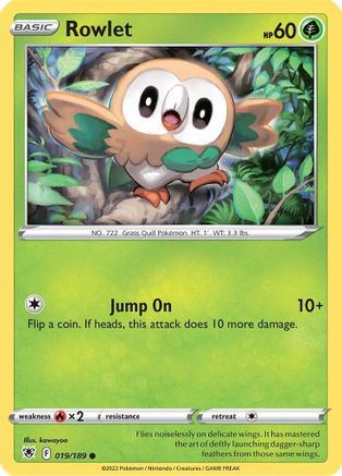 Rowlet (019/189) [Sword & Shield: Astral Radiance] - Trinity Hobby