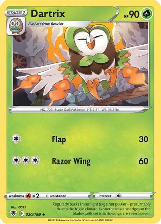 Dartrix (020/189) [Sword & Shield: Astral Radiance] - Trinity Hobby