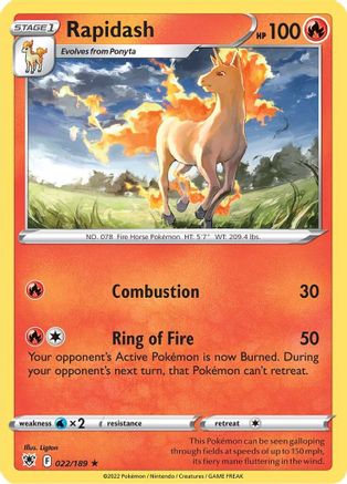 Rapidash (022/189) [Sword & Shield: Astral Radiance] - Trinity Hobby