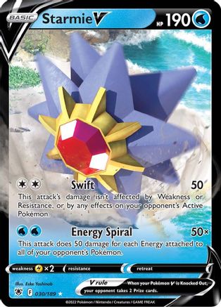 Starmie V (030/189) [Sword & Shield: Astral Radiance] - Trinity Hobby