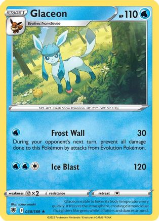 Glaceon (038/189) [Sword & Shield: Astral Radiance] - Trinity Hobby