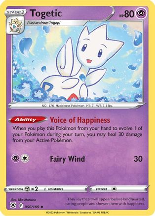 Togetic (056/189) [Sword & Shield: Astral Radiance] - Trinity Hobby