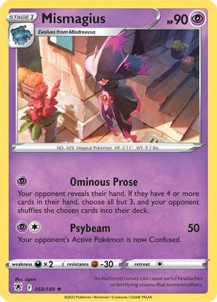 Mismagius (059/189) [Sword & Shield: Astral Radiance] - Trinity Hobby