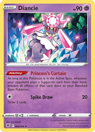 Diancie (068/189) [Sword & Shield: Astral Radiance] - Trinity Hobby