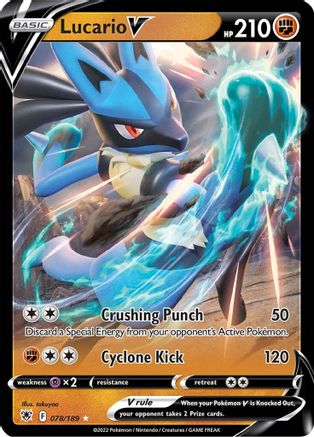 Lucario V (078/189) [Sword & Shield: Astral Radiance] - Trinity Hobby