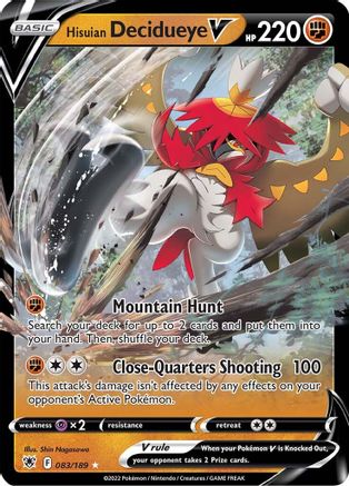 Hisuian Decidueye V (083/189) [Sword & Shield: Astral Radiance] - Trinity Hobby