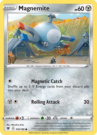 Magnemite (105/189) [Sword & Shield: Astral Radiance] - Trinity Hobby