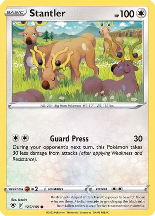 Stantler (125/189) [Sword & Shield: Astral Radiance] - Trinity Hobby