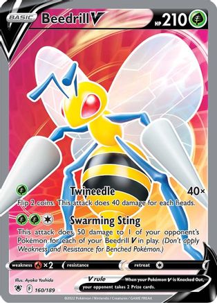 Beedrill V (160/189) [Sword & Shield: Astral Radiance] - Trinity Hobby