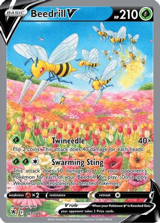 Beedrill V (161/189) [Sword & Shield: Astral Radiance] - Trinity Hobby