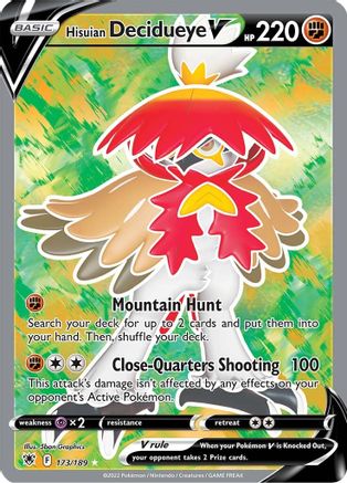 Hisuian Decidueye V (173/189) [Sword & Shield: Astral Radiance] - Trinity Hobby