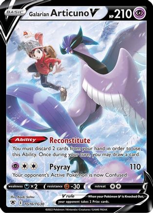 Galarian Articuno V (TG16/TG30) [Sword & Shield: Astral Radiance] - Trinity Hobby