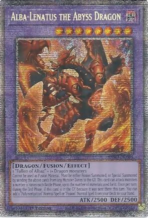 Alba-Lenatus the Abyss Dragon [DIFO-EN035] Starlight Rare - Trinity Hobby