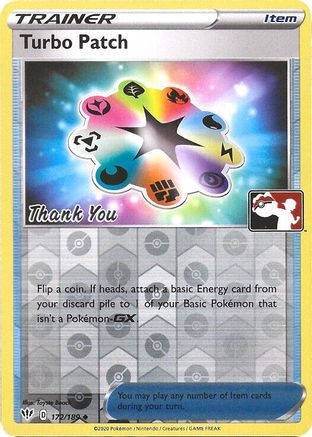Turbo Patch (172/189) (Pokemon League) [Sword & Shield: Darkness Ablaze] - Trinity Hobby
