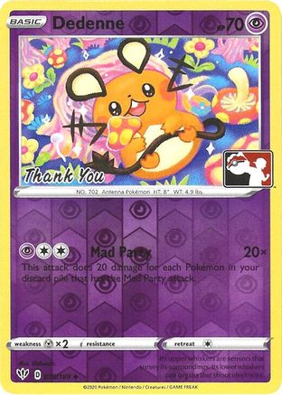 Dedenne (078/189) (Thank You Promo) [Sword & Shield: Darkness Ablaze] - Trinity Hobby