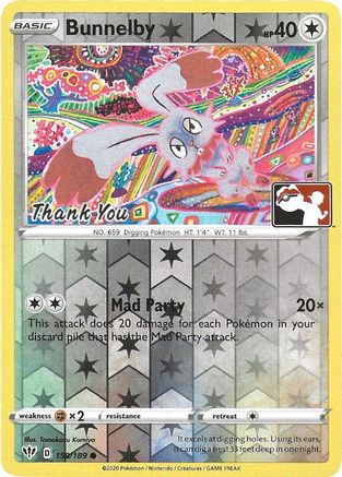 Bunnelby (Thank You Promo) - (150/189) Reverse Holofoil [Miscellaneous Cards & Products]