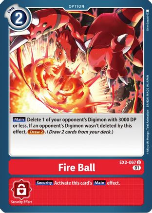 Fire Ball [EX2-067] [Digital Hazard] - Trinity Hobby