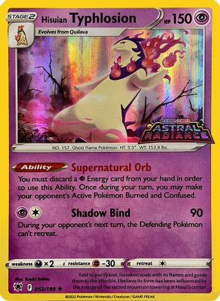Hisuian Typhlosion (GameStop Exclusive) - (052/189) Holofoil [Miscellaneous Cards & Products]